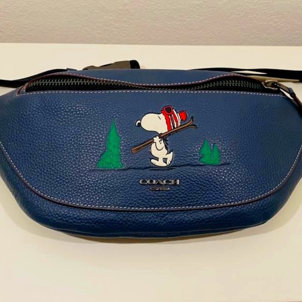 Coach x Peanuts Warren Belt Bag With Snoopy Motif